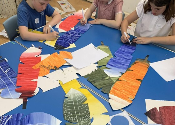 Schools Join Together for a Colourful Art Day at St George's